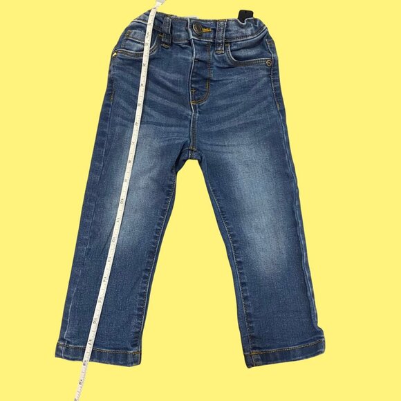 George Toddler Boy’s Blue Stretch Jeans – Size 2T Adjustable Waist Denim - Picture 4 of 7